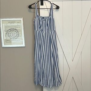 Old Navy Navy and White Striped Dress